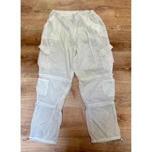 Women's White Cargo Pants